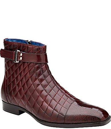 Belvedere Mens Libero Quilted Leather Boots Product Image