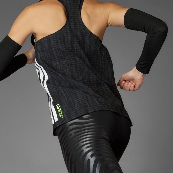 adidas Adizero Running Singlet White 2XS Womens Product Image