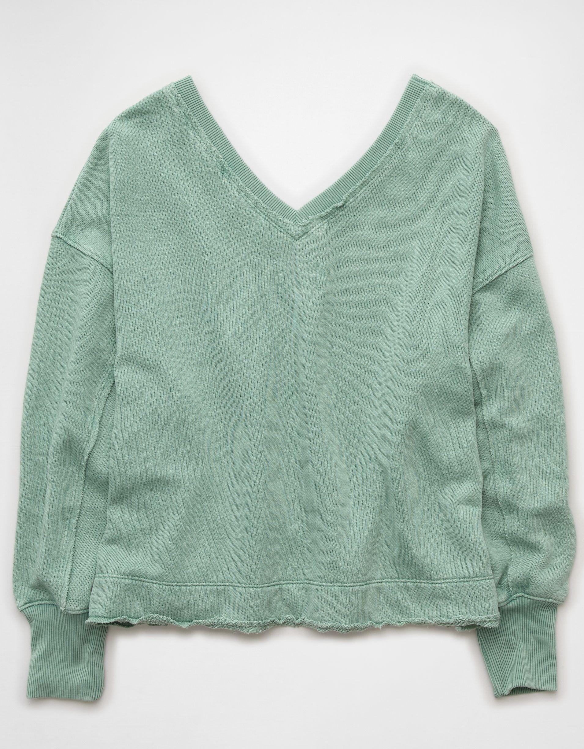 AE Saltwash Double V-Neck Sweatshirt Product Image