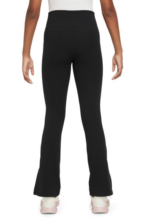 Kids' Nike One Dri-FIT Flare Leggings in Black/White at Nordstrom, Size Xs Product Image