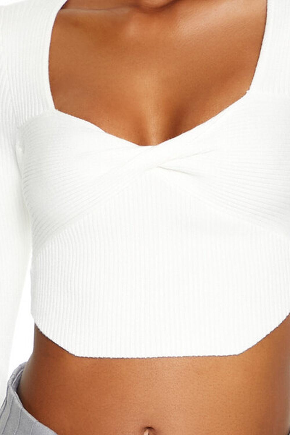 Twisted Sweater-Knit Crop Top | Forever 21 Product Image