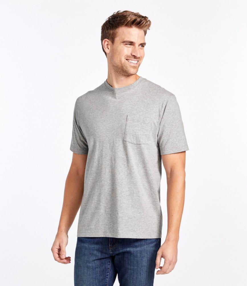 
                            Men's Carefree Unshrinkable Tee with Pocket, Traditional Fit
                         Product Image