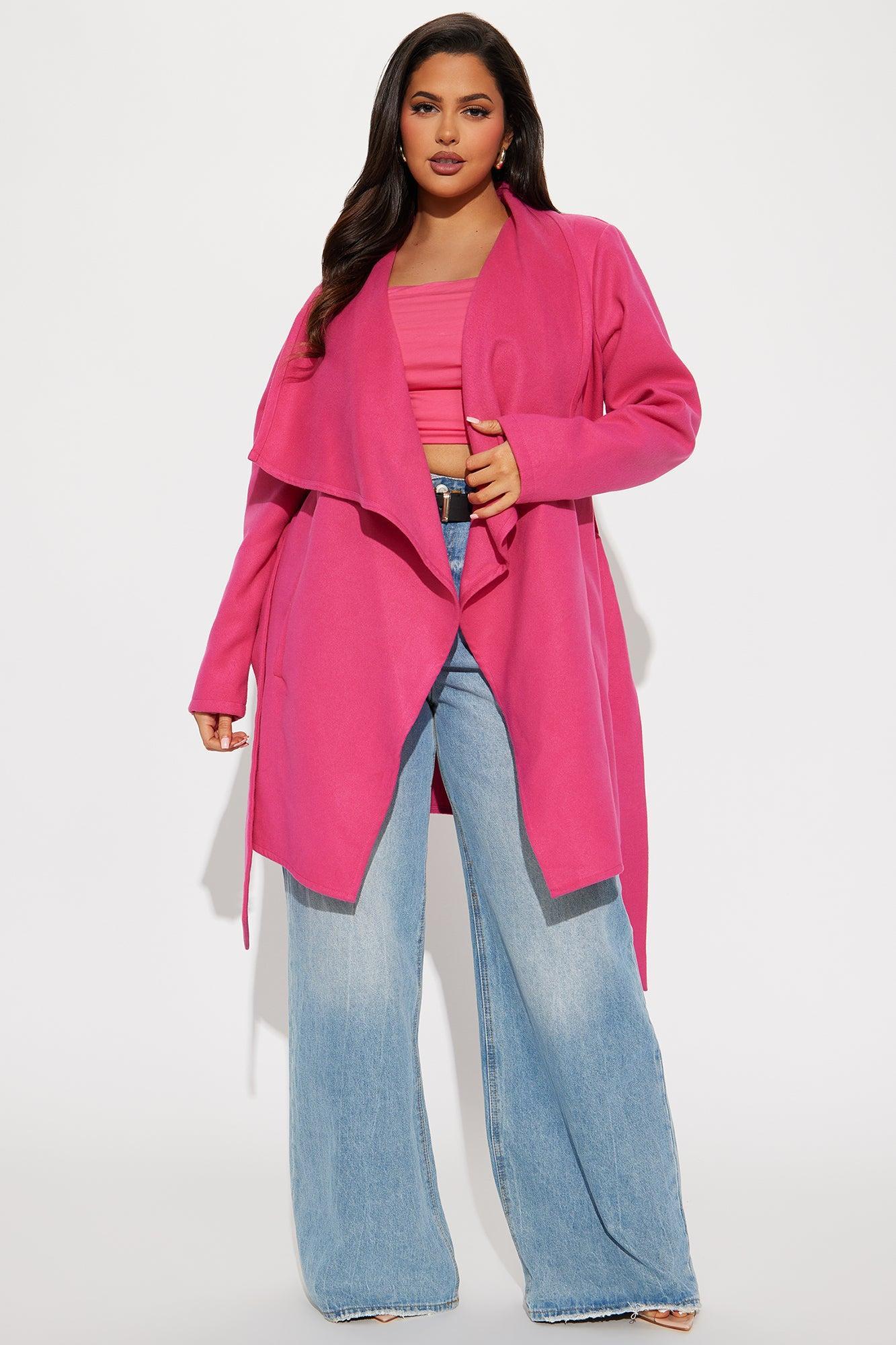 Manhattan Coat - Fuchsia Product Image