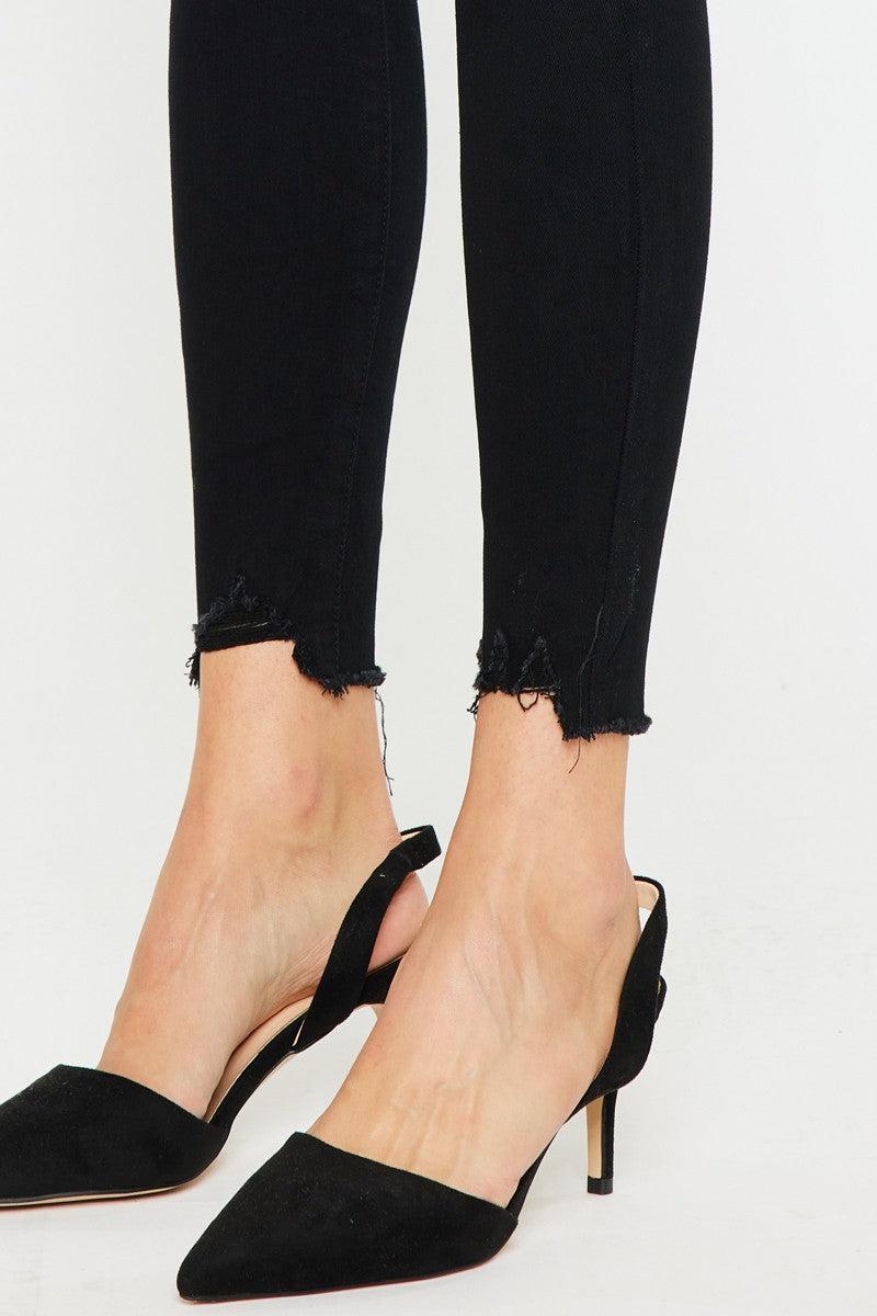 High Rise Button Fly Super Skinny Jeans Product Image