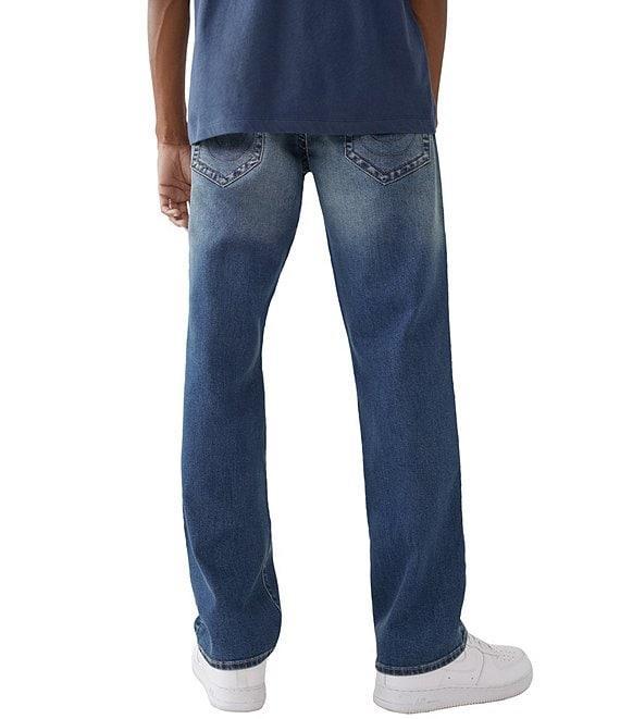 True Religion Ricky Flap 32#double; Inseam Straight Fit Jeans Product Image