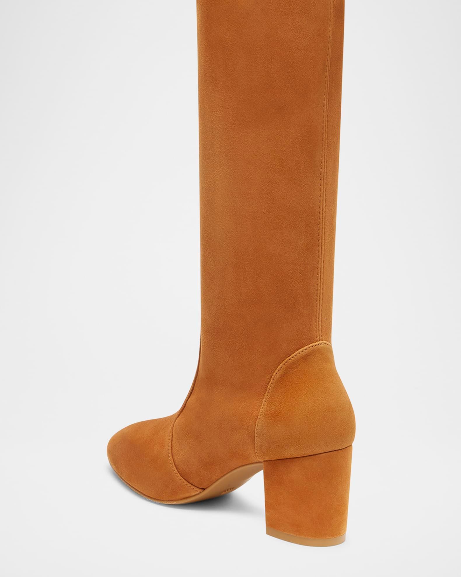 Yuliana Stretch Suede Knee Boots Product Image