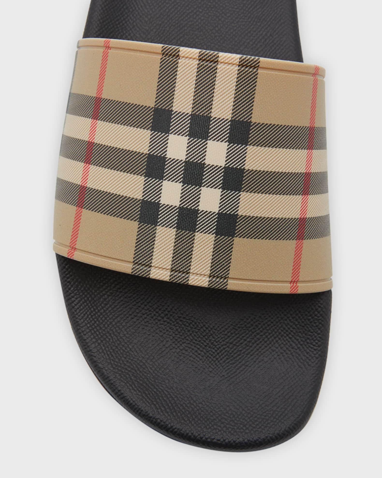 Men's Furley Check Slides Product Image