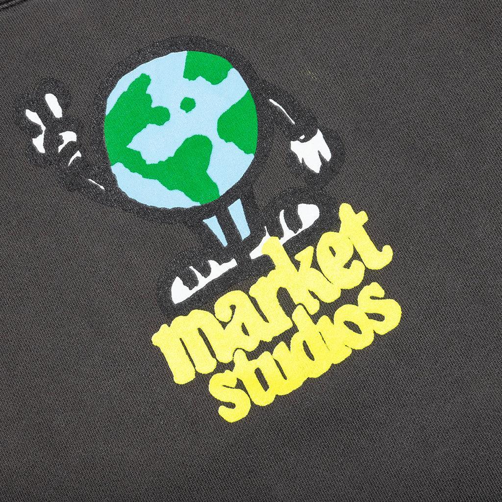 World Peace Hoodie - Washed Black Male Product Image