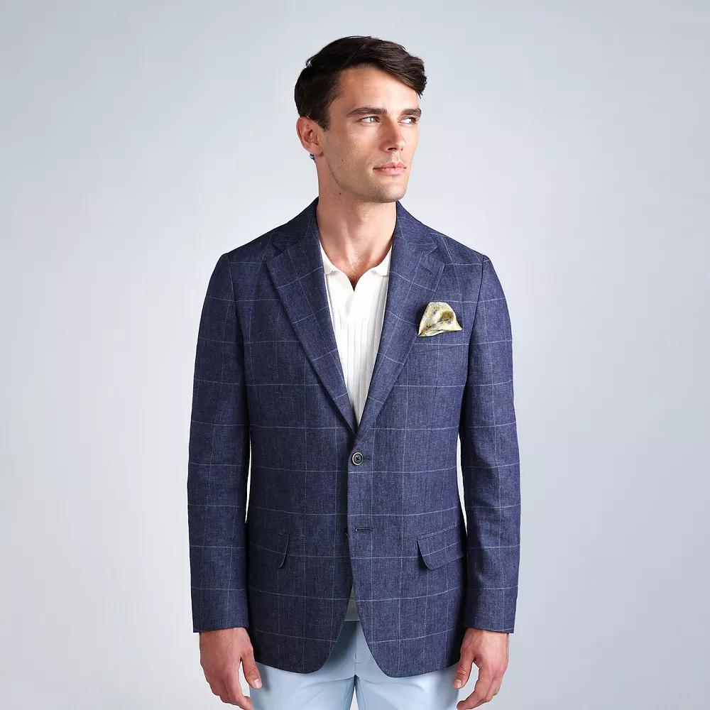 Mens J.M. Haggar Premium Tailored Fit Windowpane Sport Coat Product Image