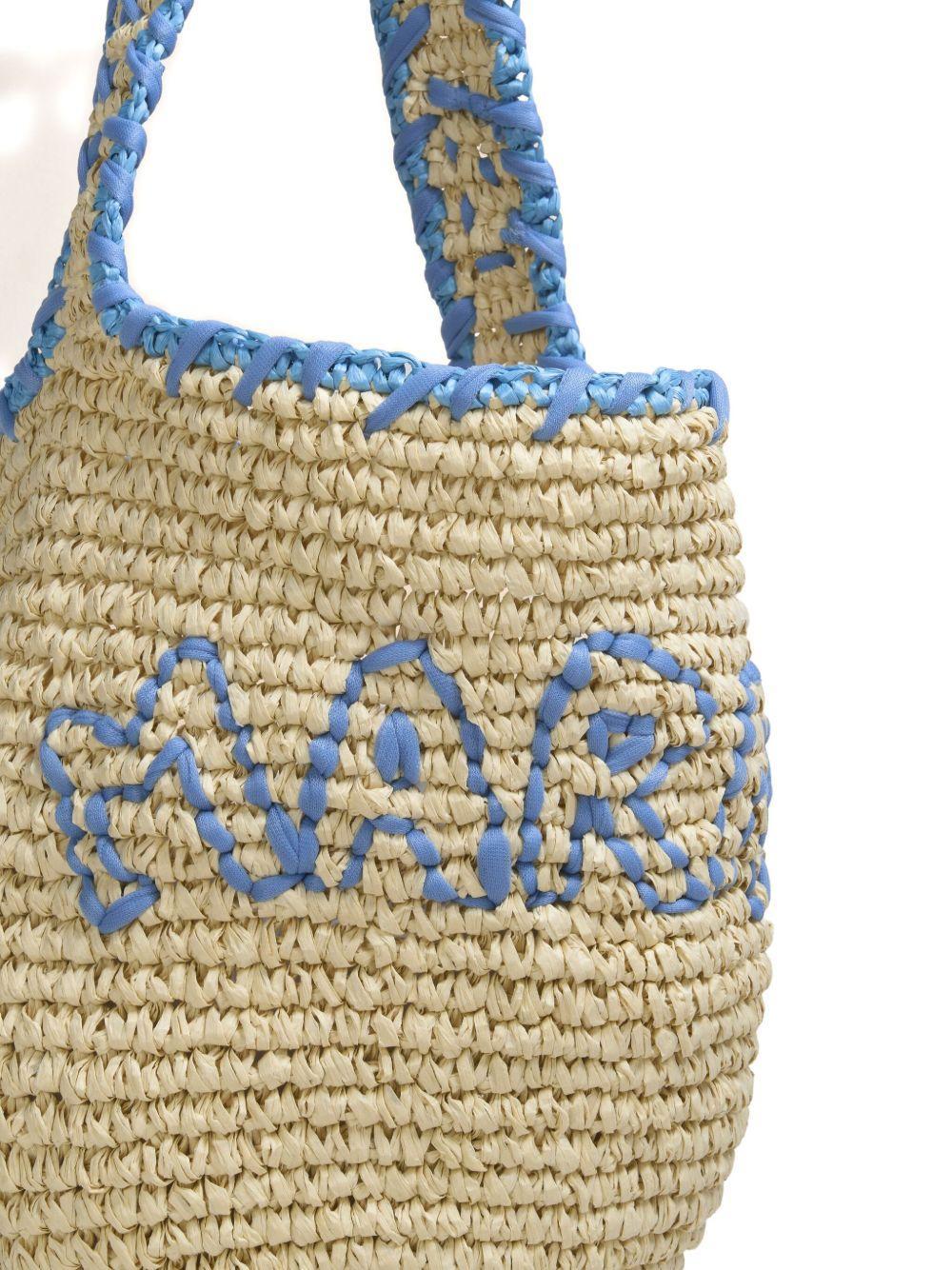 crochet-embroidered shoulder bag Product Image