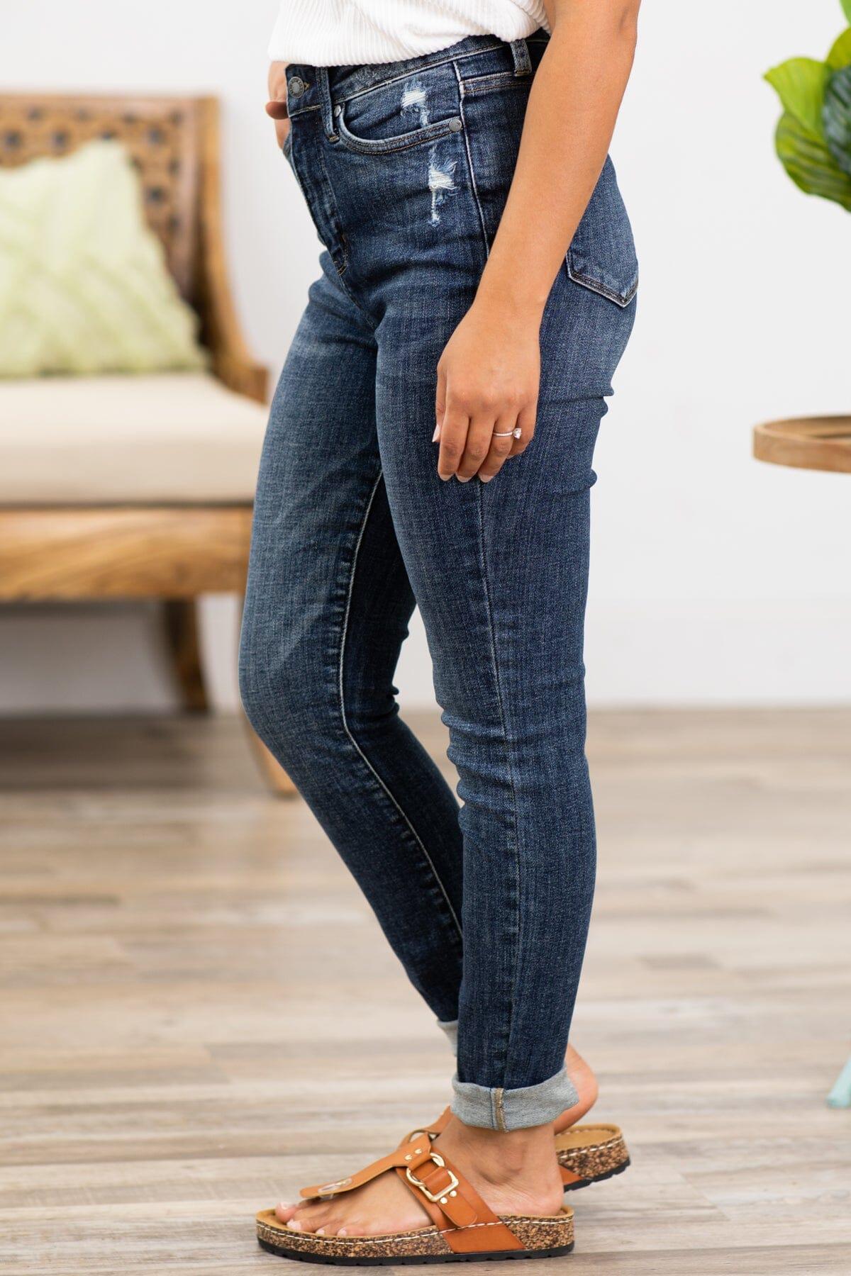 Judy Blue Dark Wash Tummy Control Jeans Product Image