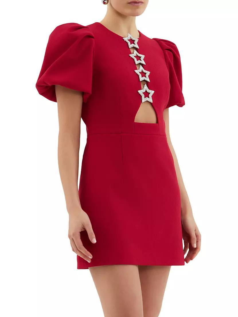 Akari Sequined Puff-Sleeve Minidress Product Image