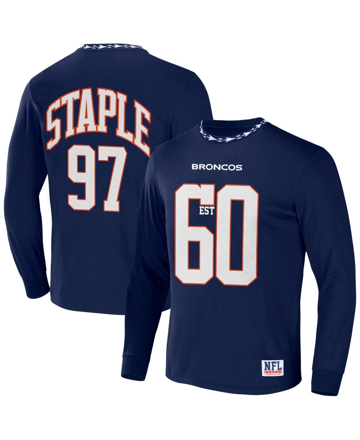 Mens Nfl X Staple Navy Chicago Bears Core Long Sleeve Jersey Style T-shirt Product Image