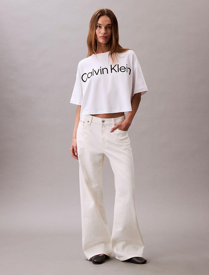 Logo Graphic Cropped Boxy T-Shirt  Product Image