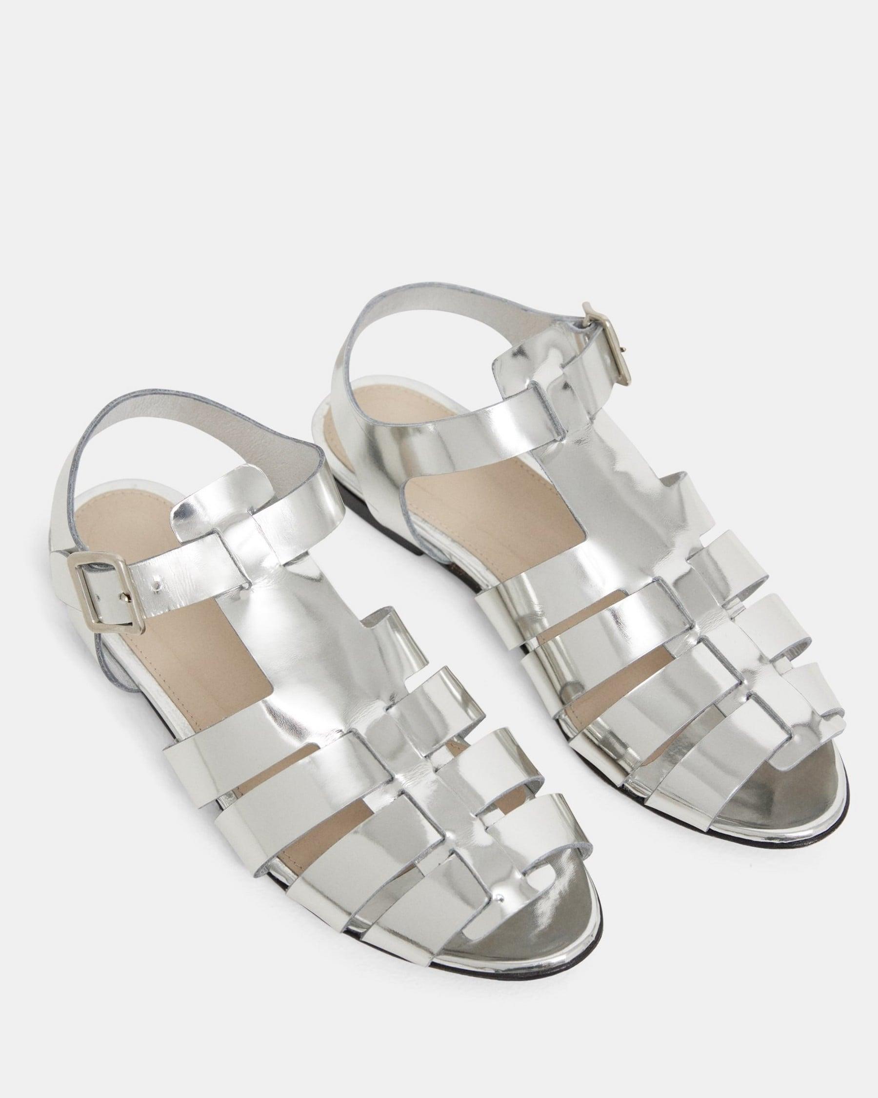 Fisherman Sandal in Metallic Leather Product Image