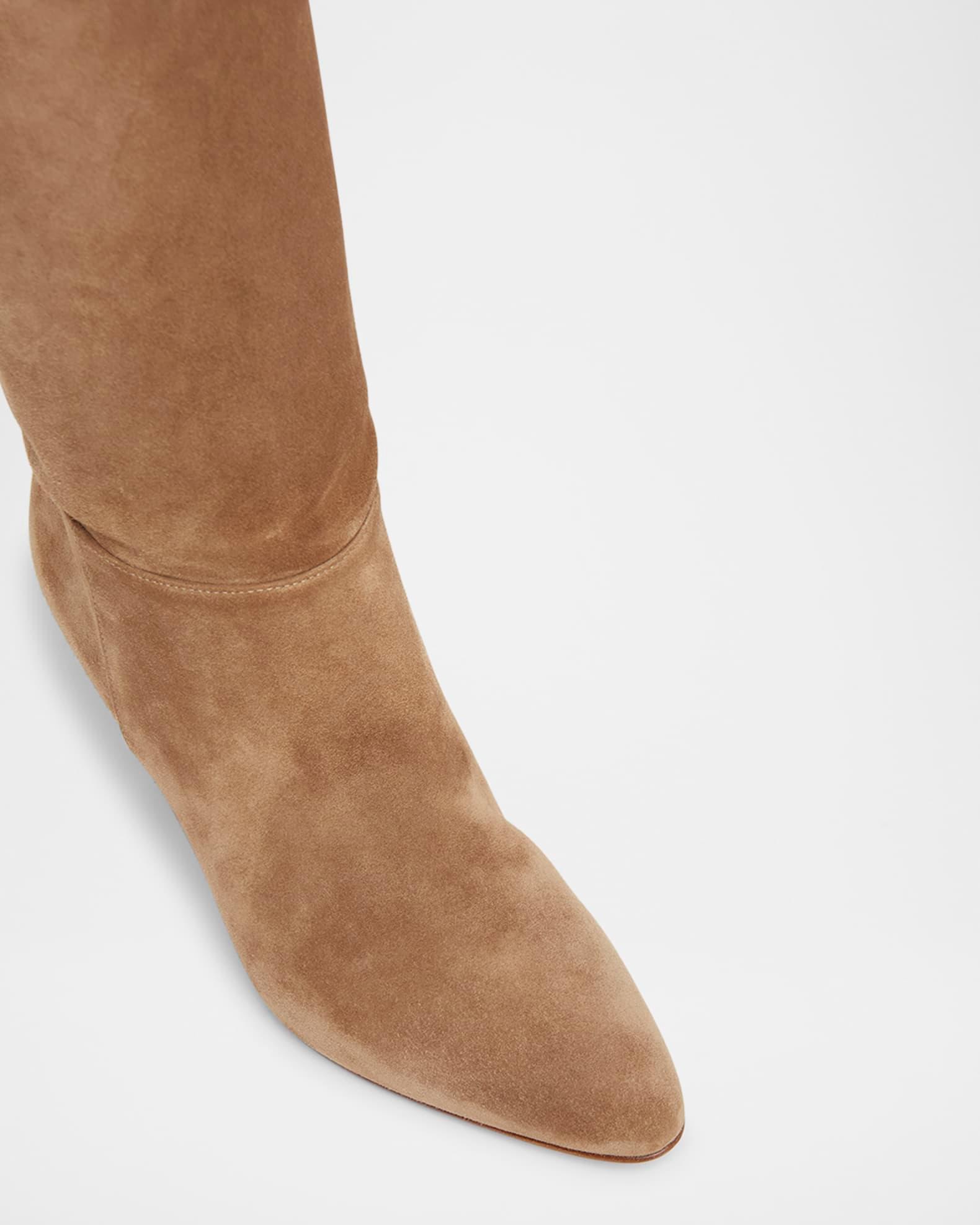 Slouchy Suede Mid Boots Product Image