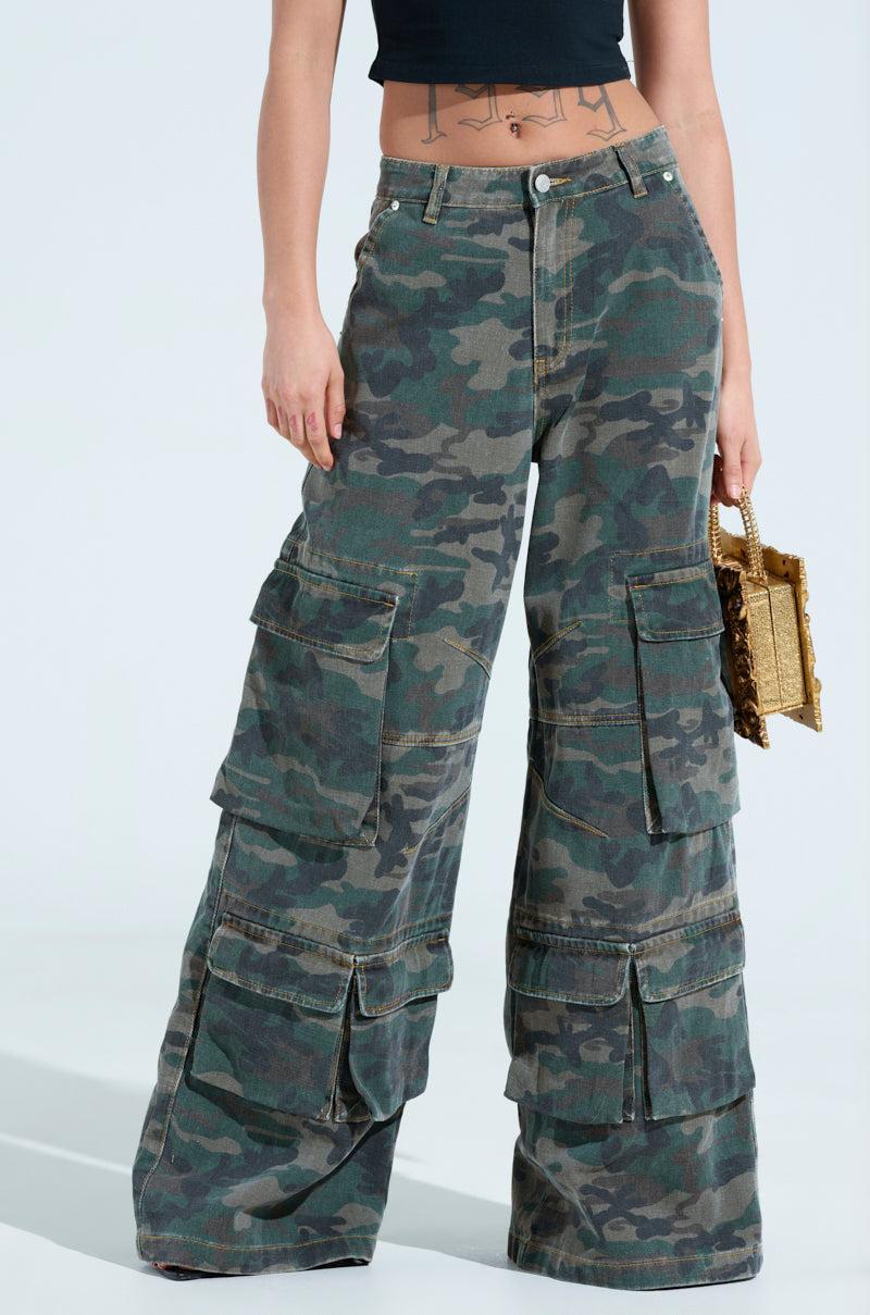 NOT SO BASIC CAMO CARGO PANTS Product Image