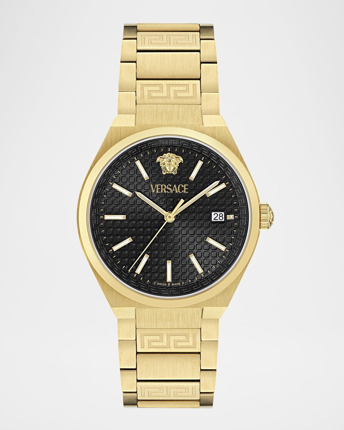 Versace Mens V-Auria Mechanical Automatic Stainless Steel Bracelet Watch Product Image