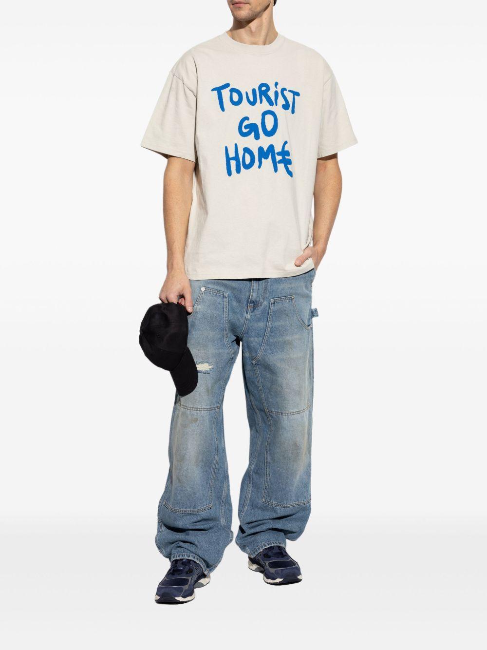 slogan-print T-shirt Product Image