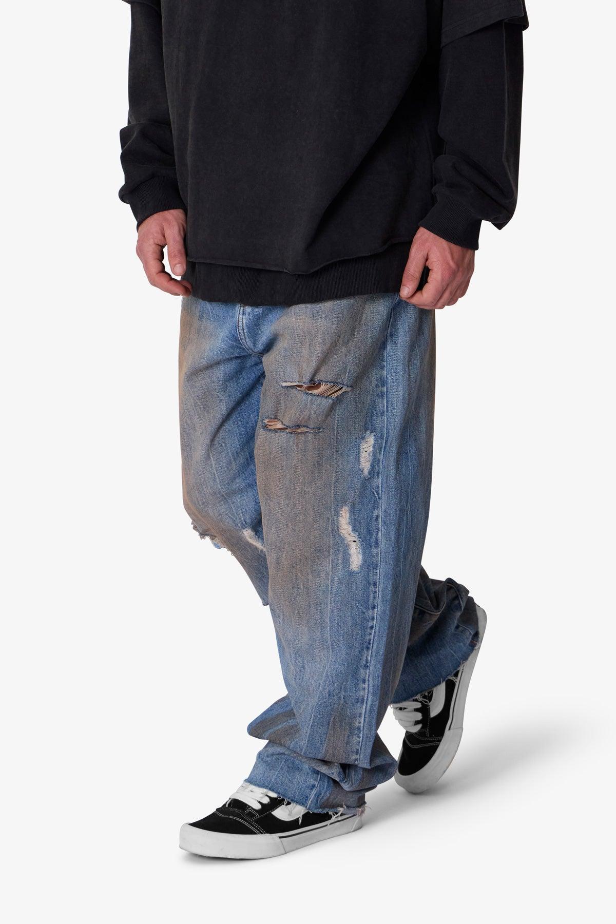 Ultra Baggy Ran Over Denim - Blue Product Image