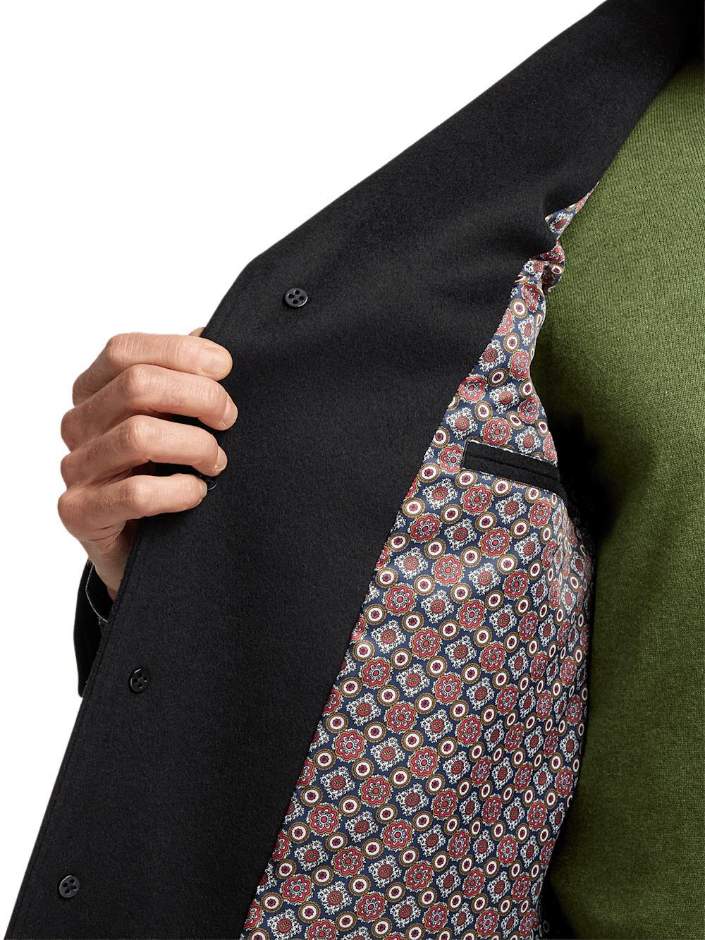 Wool Blend Topcoat - Black Product Image