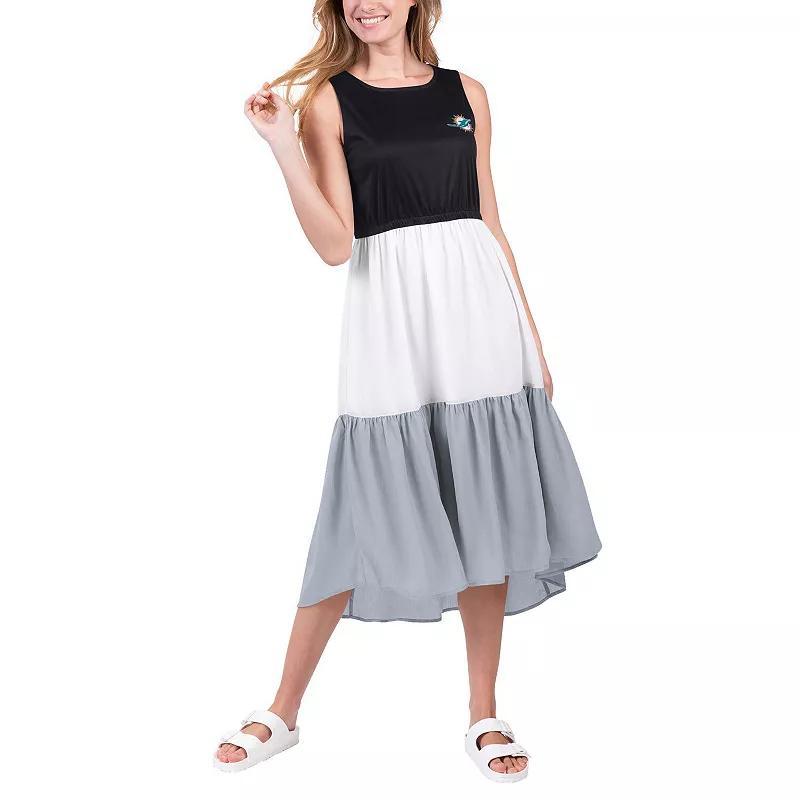 Women's G-III 4Her by Carl Banks Black/Gray Cleveland Browns 12th Inning Colorblock Dress, Size: 2XL Product Image