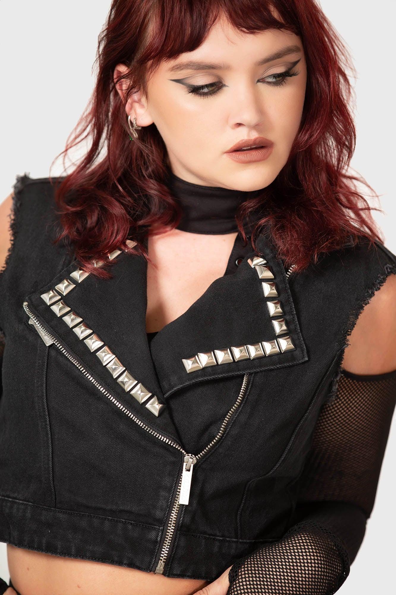 Heaven2Hell Denim Vest Female Product Image