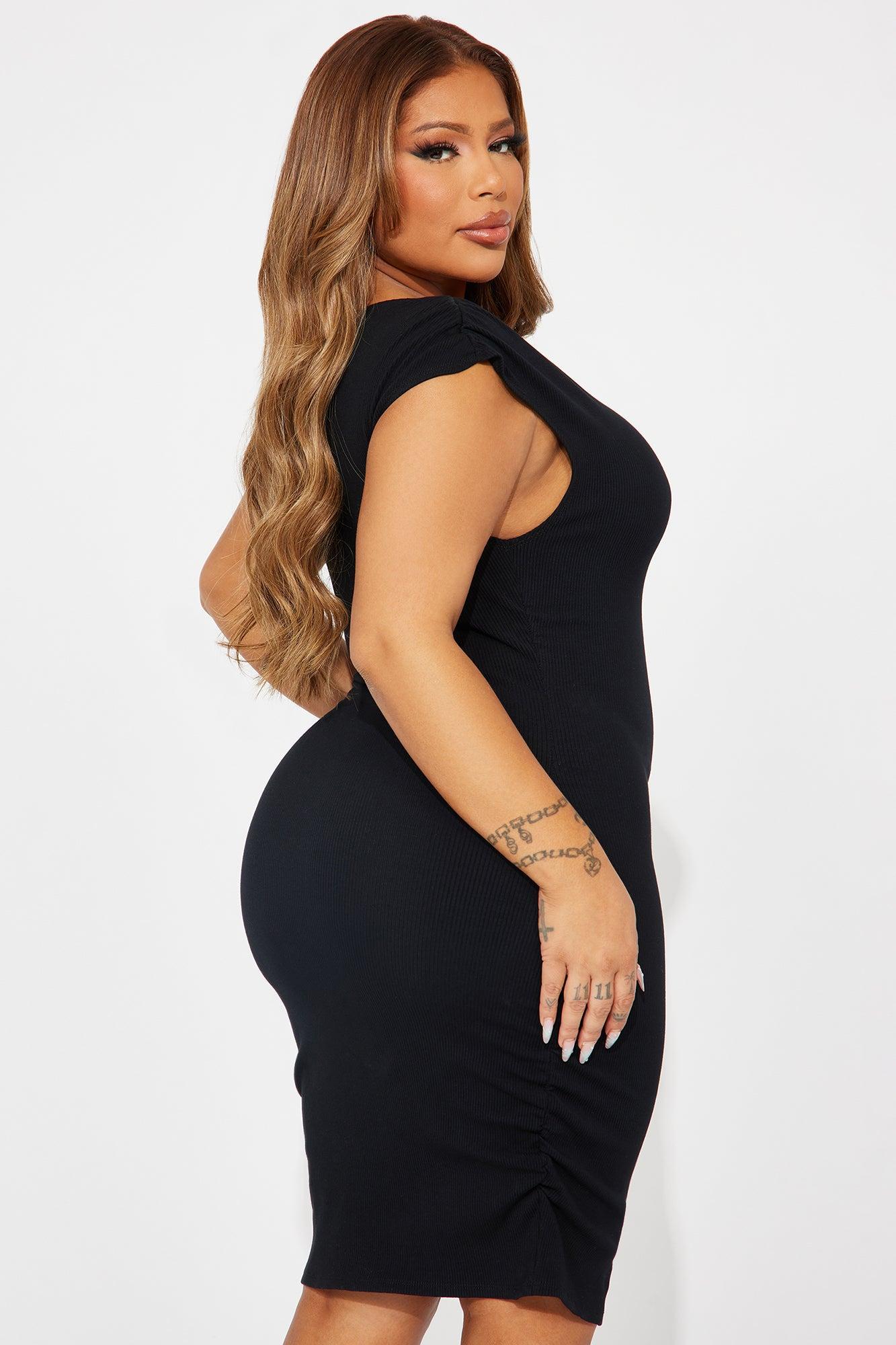 Kelli Snatched Mini Dress - Black Product Image