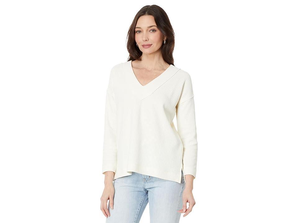 Lilla P Easy Dropped Shoulder V-Neck Women's Clothing Product Image