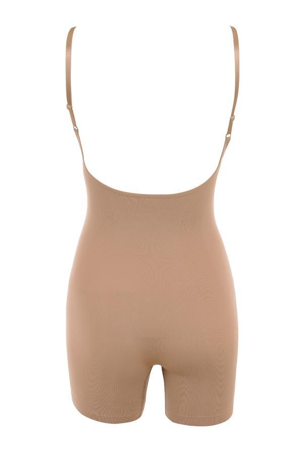  mid thigh sculpting bodysuit cafe au lait Product Image