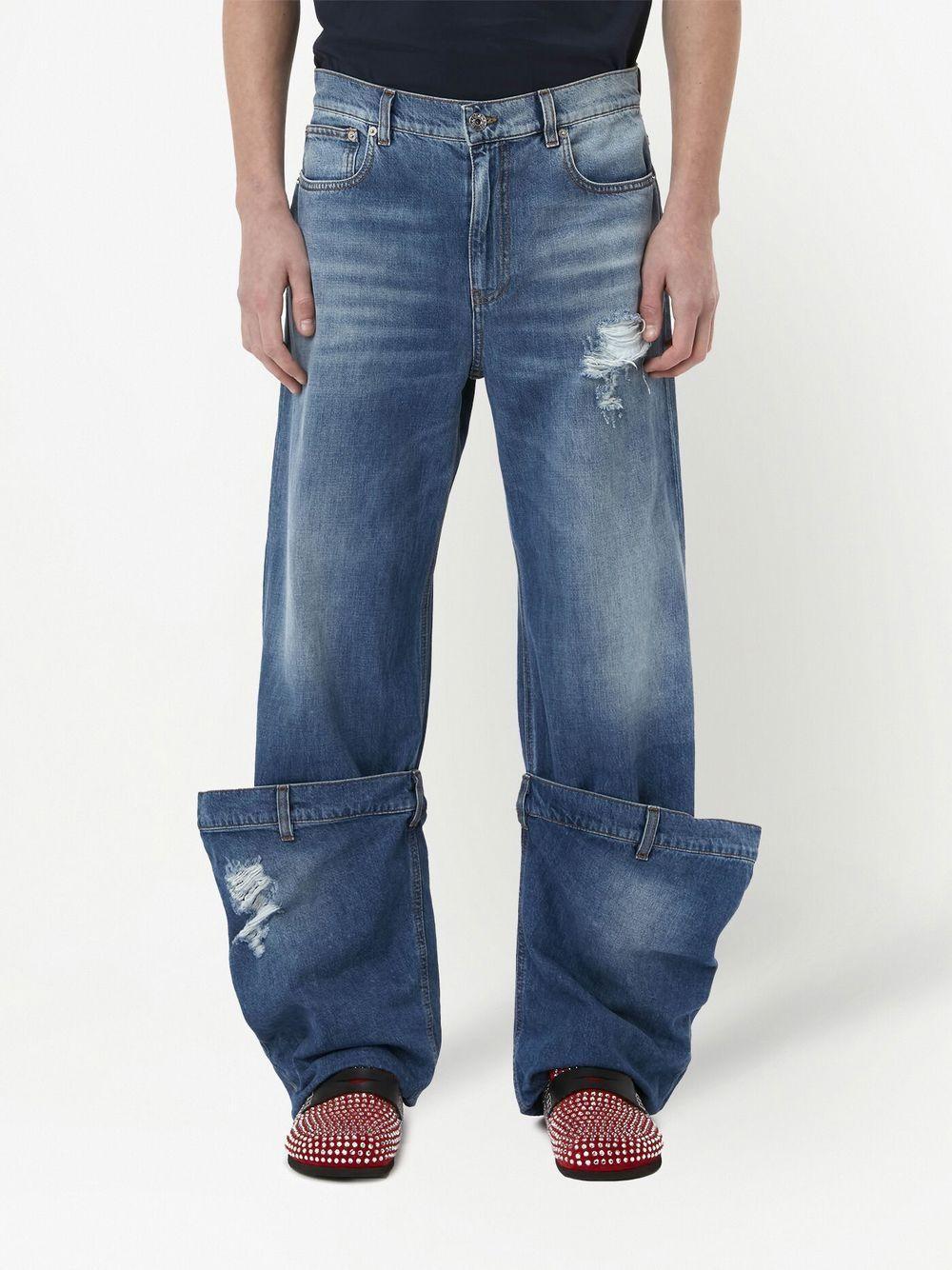 distressed Bucket jeans Product Image