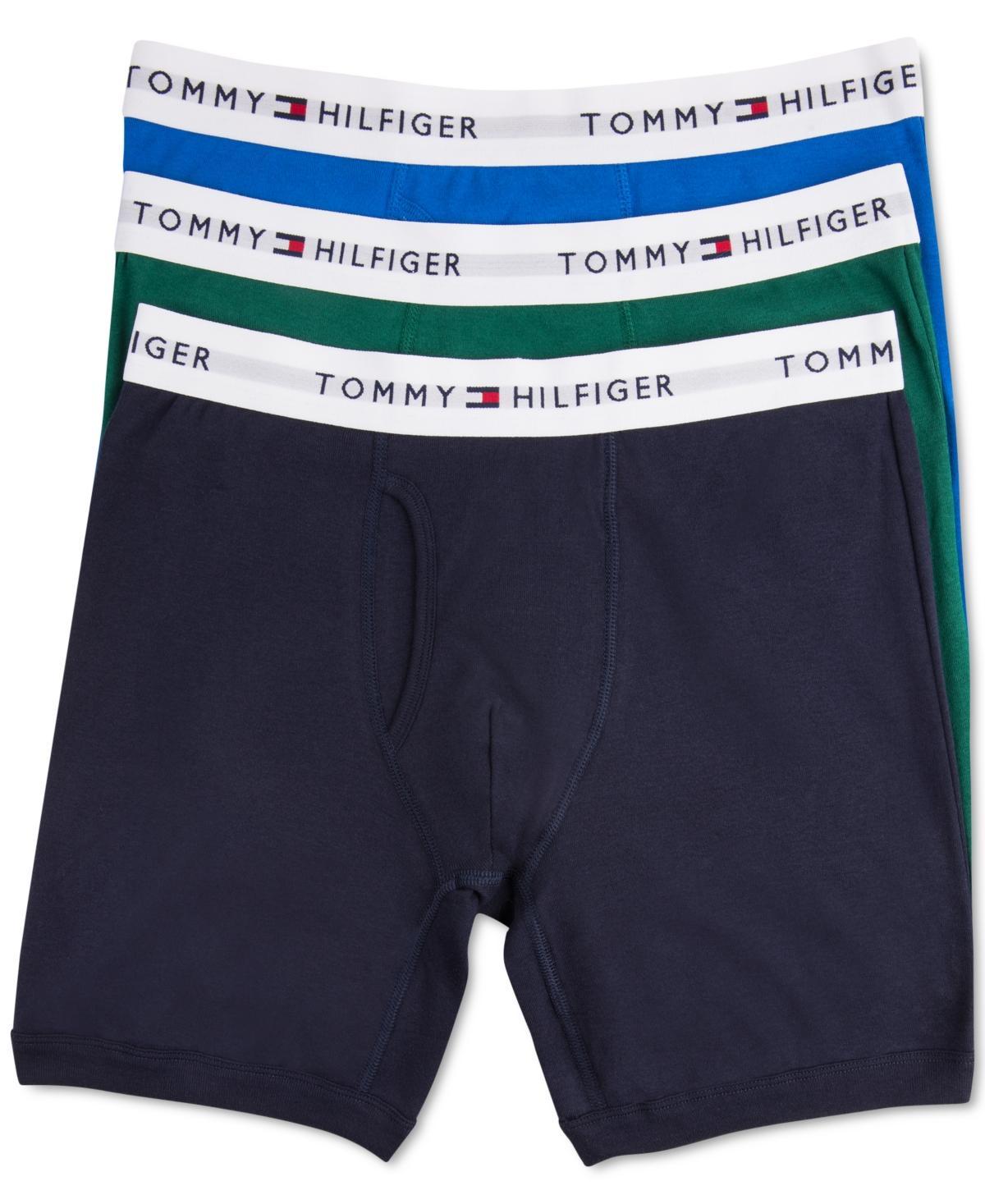 Men's Tommy Hilfiger 3-pack Cotton Classic Boxer Briefs, Size: XL, Navy Gray Product Image