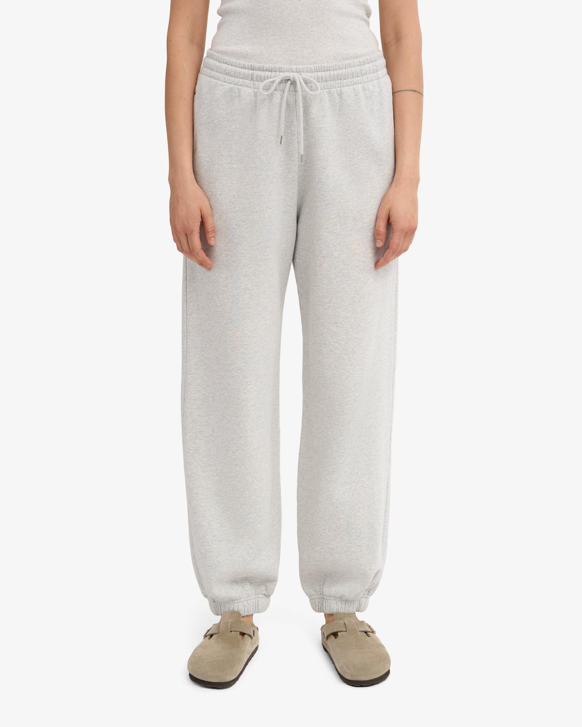 Organic Relaxed Sweatpants - Snow Melange Product Image