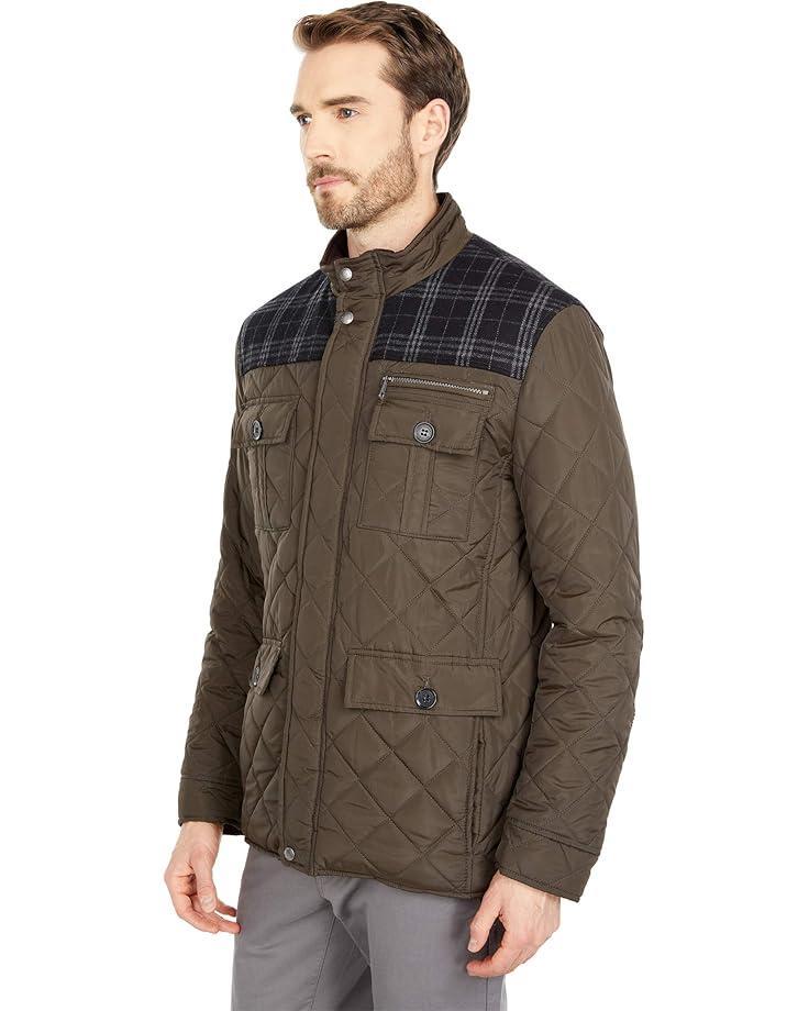 28" Tonal Mix Media Diamond with Faux Sherpa Lining Product Image