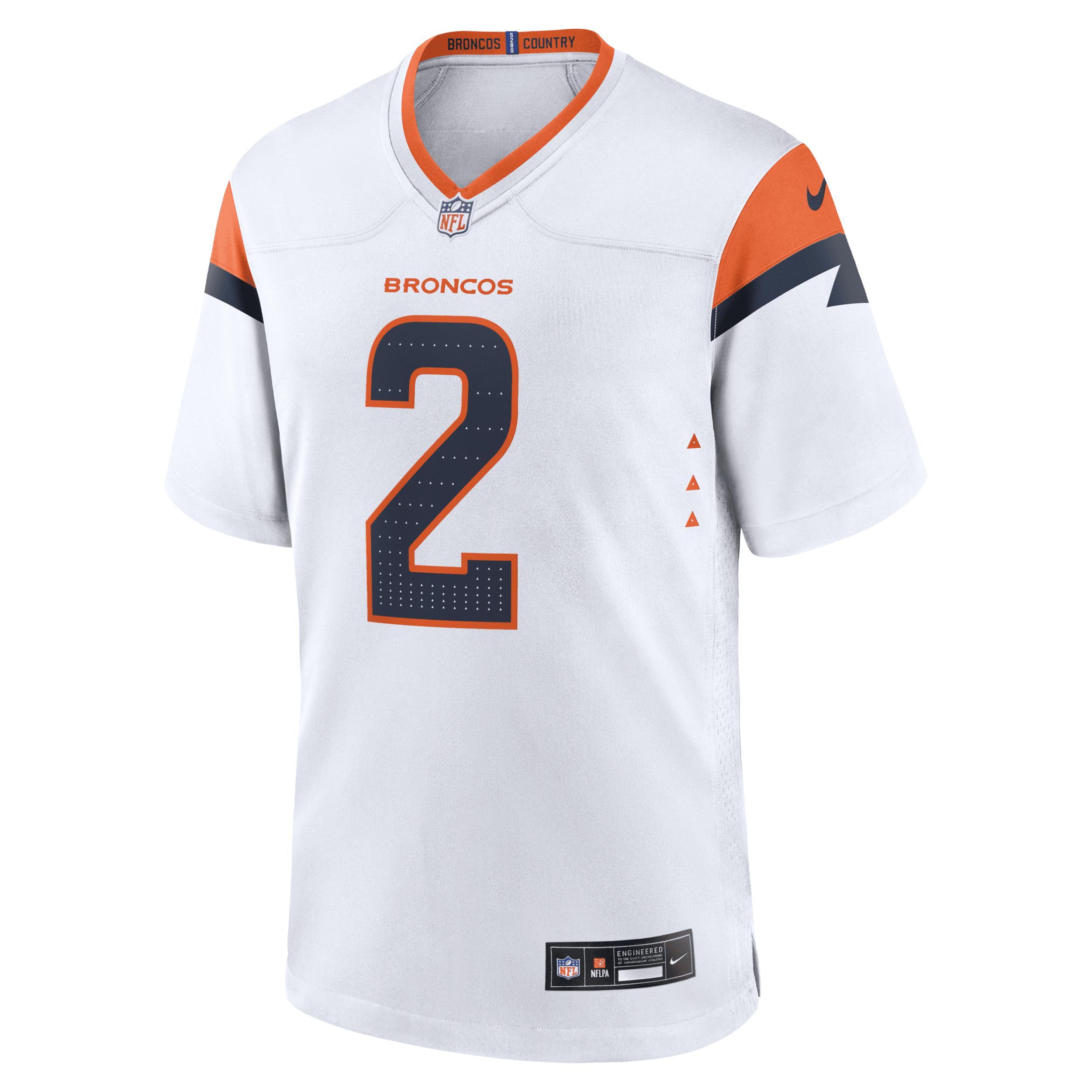 Men's Nike Patrick Surtain II White Denver Broncos Mile High Collection Game Jersey, Size: 3XL Product Image