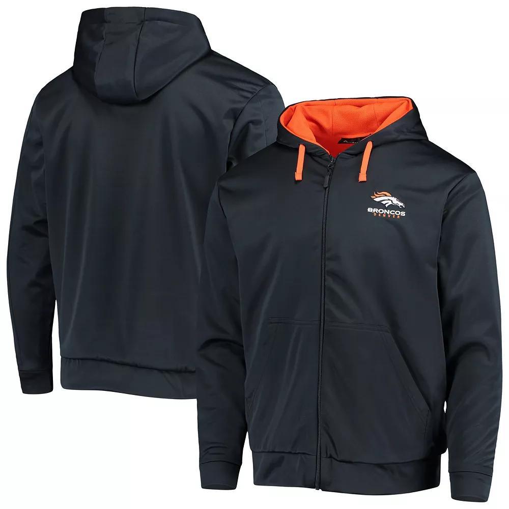 Men's Dunbrooke Navy/Orange Denver Broncos Apprentice Full-Zip Hoodie, Size: Large, Blue Product Image