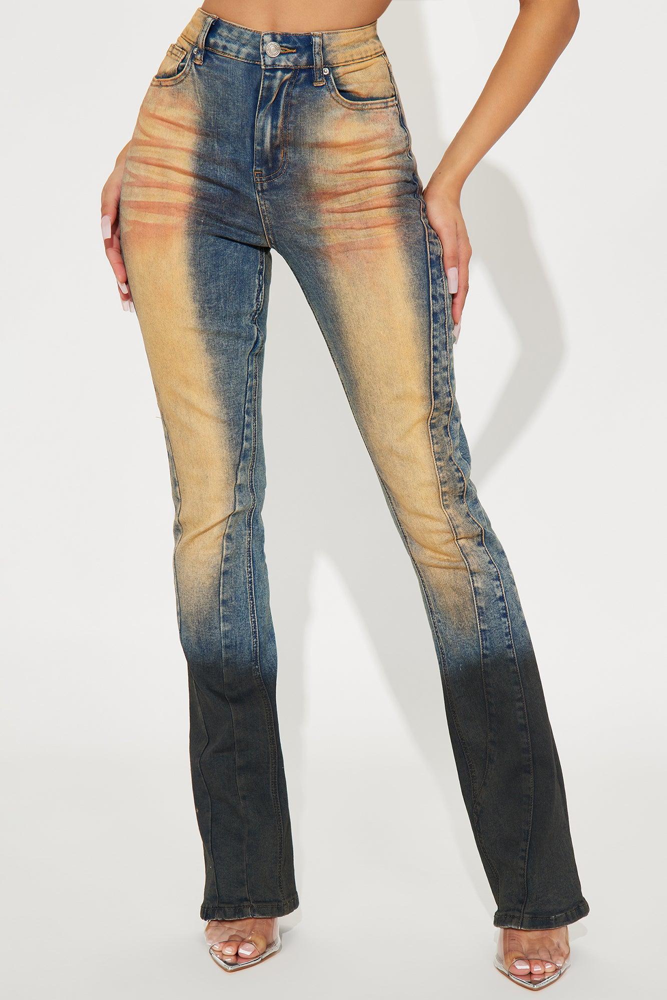 Got It Covered Stretch Bootcut Jeans - Dark Wash Product Image
