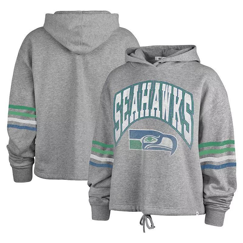Women's '47 Gray Seattle Seahawks Upland Bennett Pullover Hoodie, Size: Small, Grey Product Image