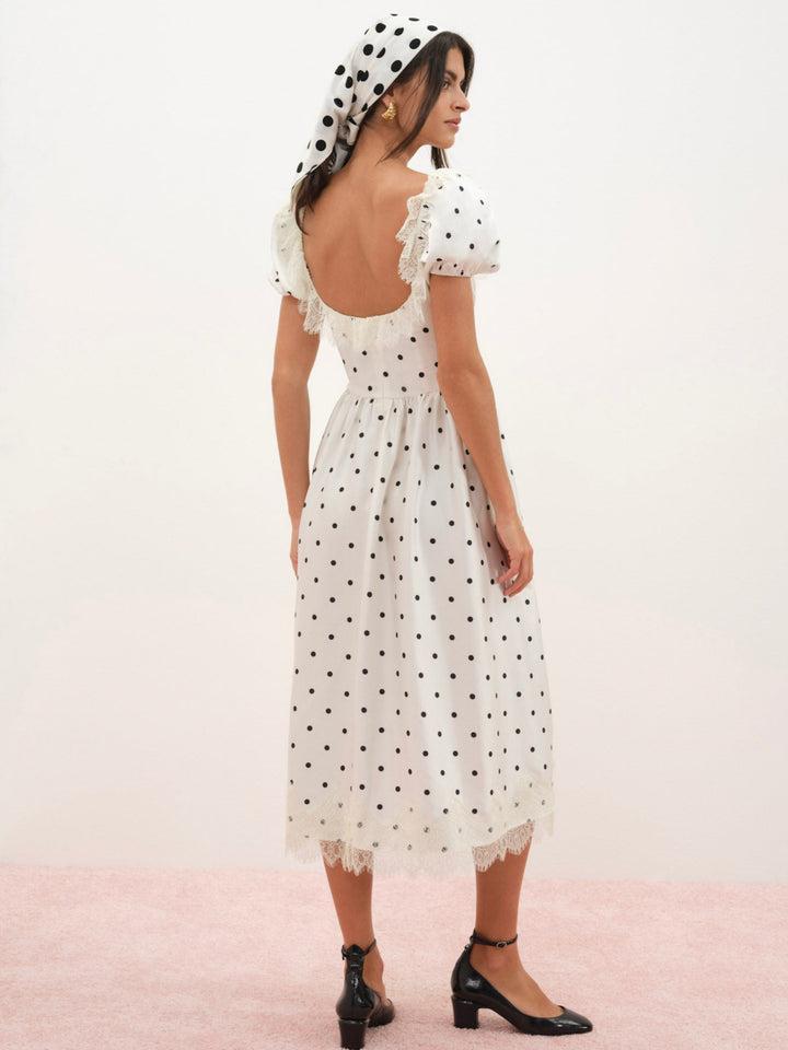 Ines Midi Dress — Ivory Product Image