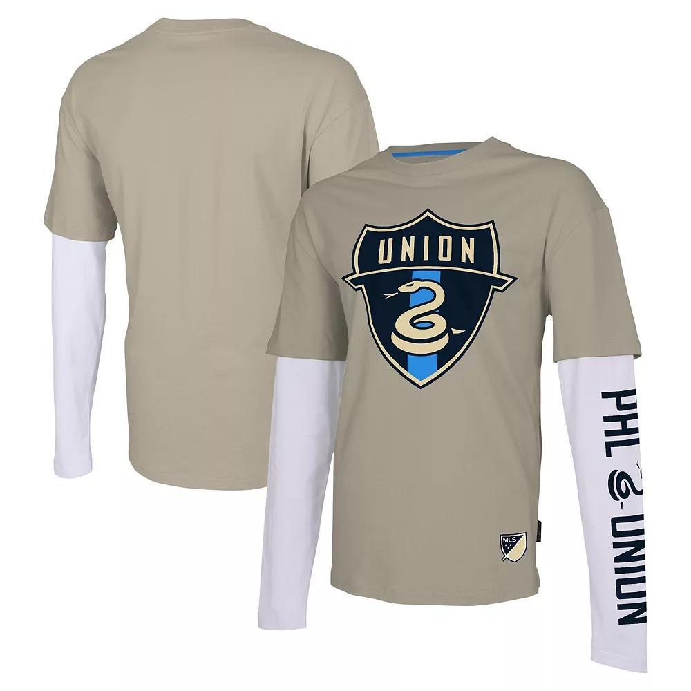 Men's Stadium Essentials Tan Philadelphia Union Status Long Sleeve T-Shirt, Size: XL, Uni Team Product Image