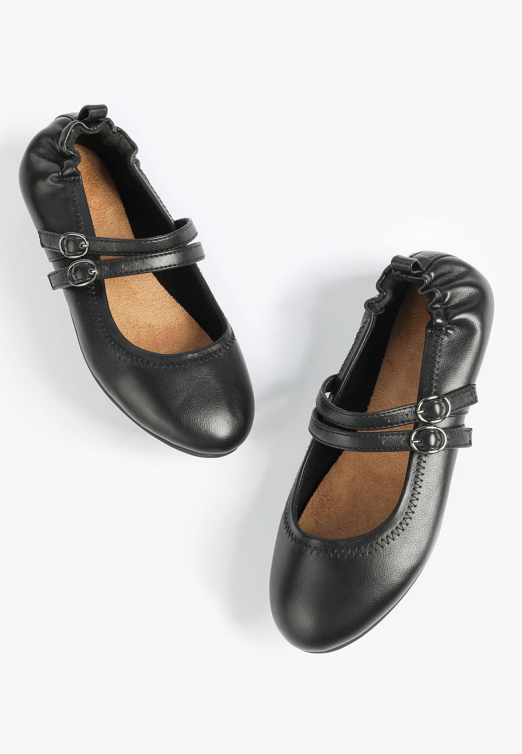 SuperCush Gwen Mary Jane Scrunch Back Flat Product Image