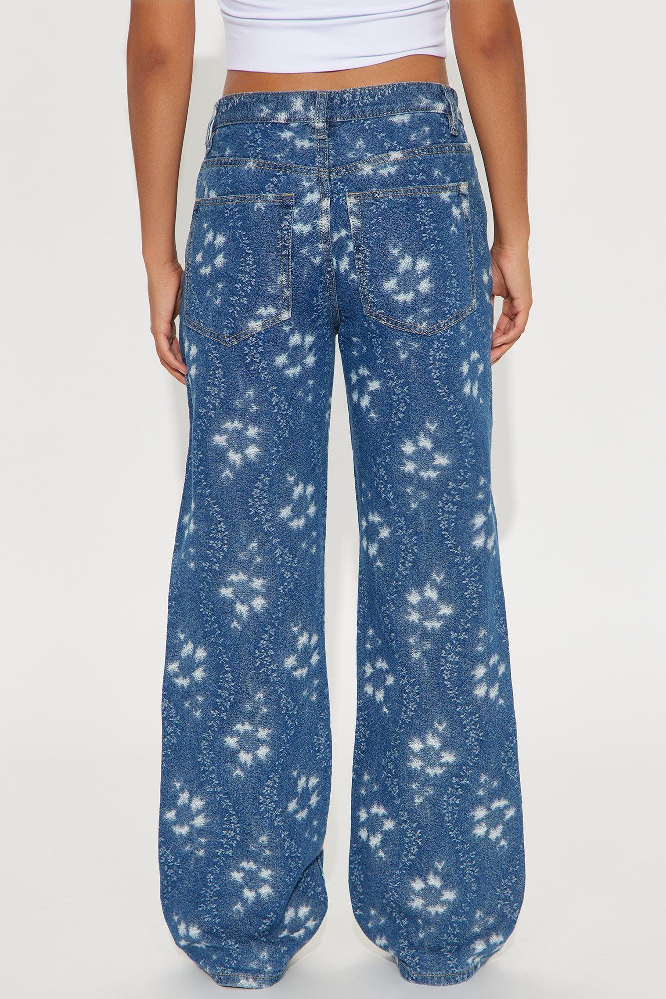 Kaleidoscope Dreams Straight Leg Jeans - Medium Wash Product Image
