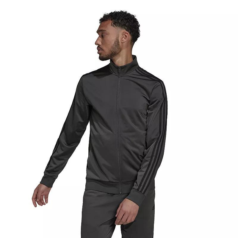 Men's adidas Tricot Track Jacket, Size: Small, Dark Gray Grey Product Image