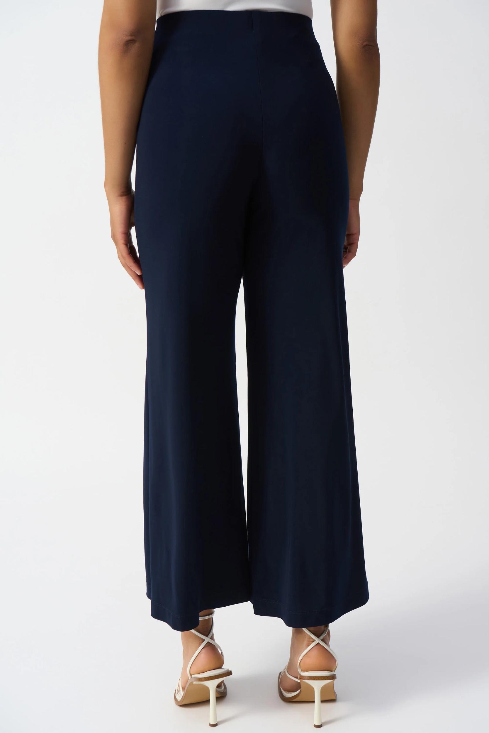 Silky Knit Pull-On Wide-Leg Pants Product Image