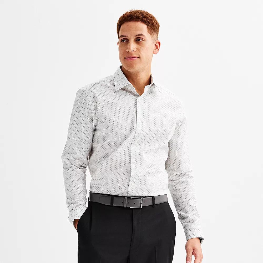 Mens Apt. 9 Premier Flex Regular-Fit Dress Shirt Blue Paisley Product Image