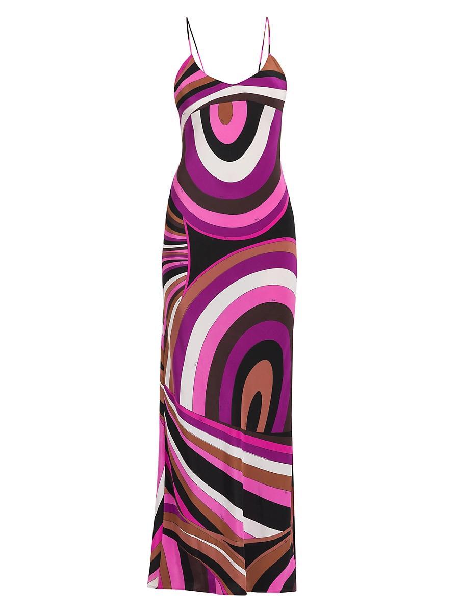 Womens Parade Silk Crpe de Chine Maxi Dress Product Image