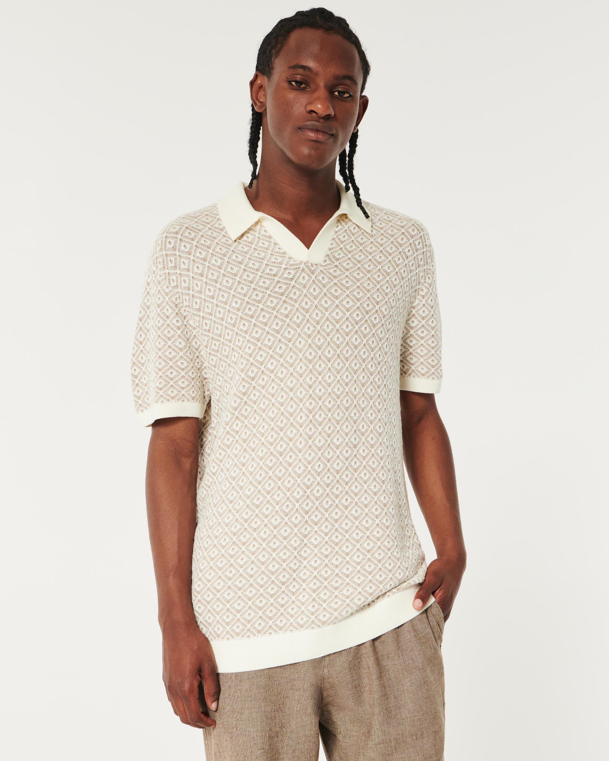 Pattern Sweater Polo Product Image