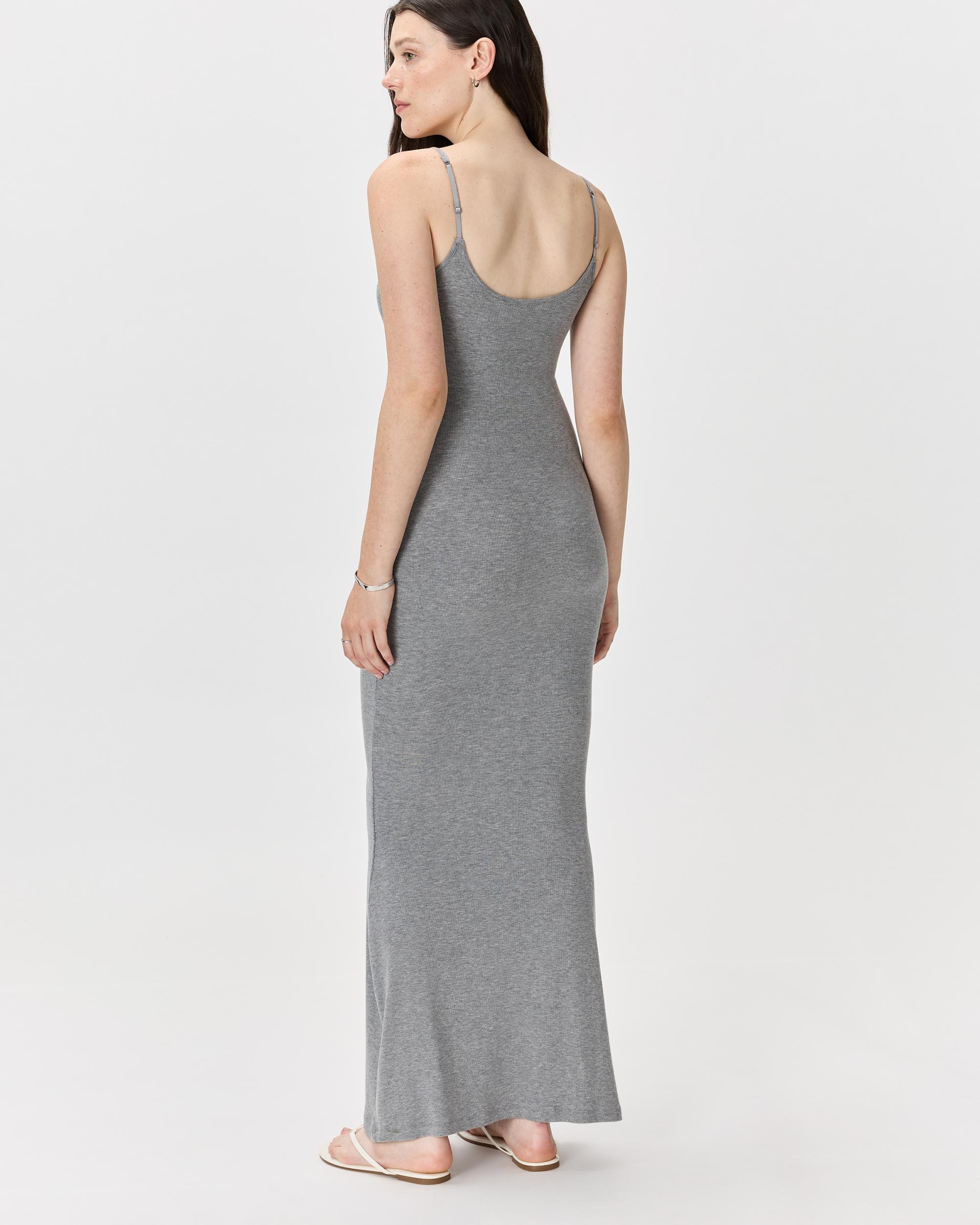 Quince | Women's Tencel Rib Knit Maxi Slip Dress Size XS, Cotton/Modal Product Image