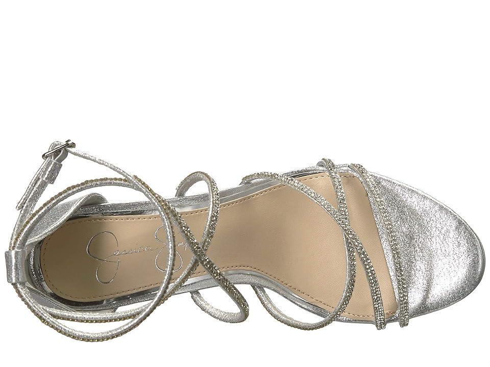 Jessica Simpson Jaeya Metallic Rhinestone Strappy Dress Sandals Product Image