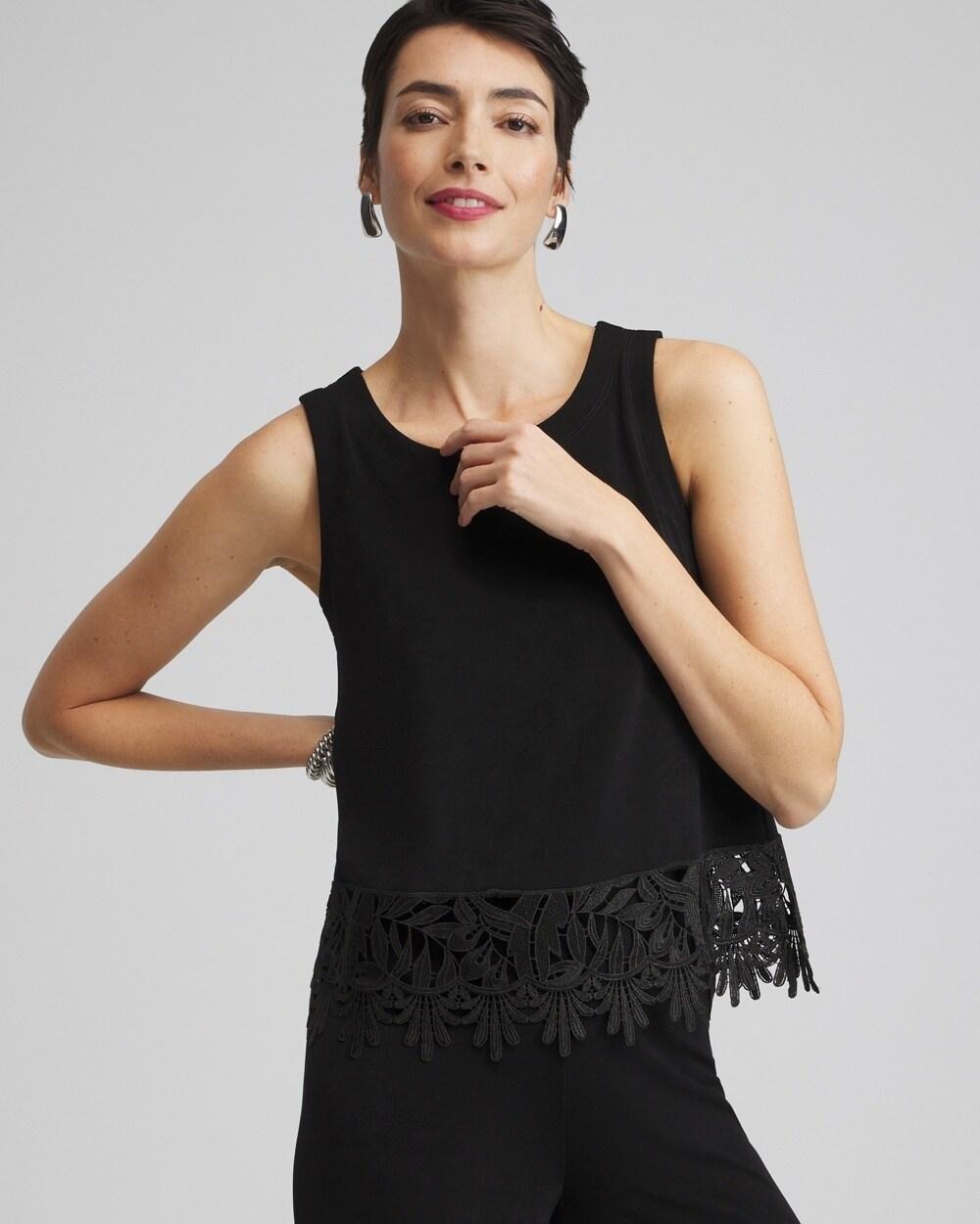 Travelers™ Lace Trim Top Product Image